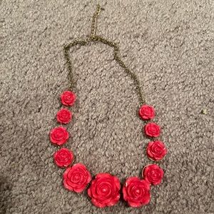 Rose chunky necklace